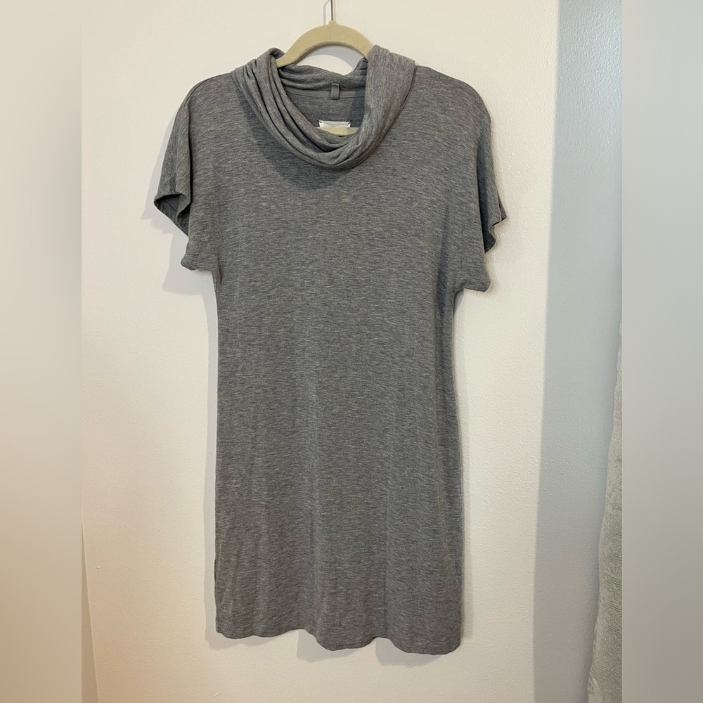 Lou & Grey cowl neck gray dress size XS